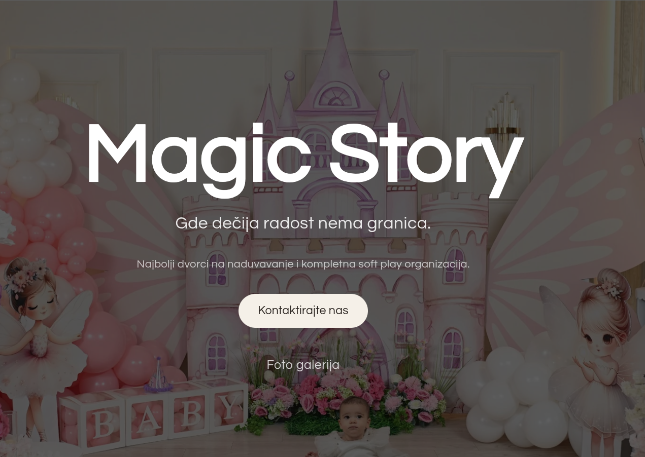 Screenshot sajta magicstory.pages.dev
